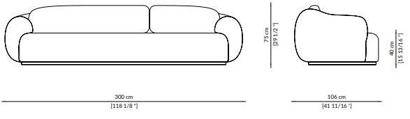 Paolo Castelli 3-х местный диван Coral sun-id-1501410 - Вид №1