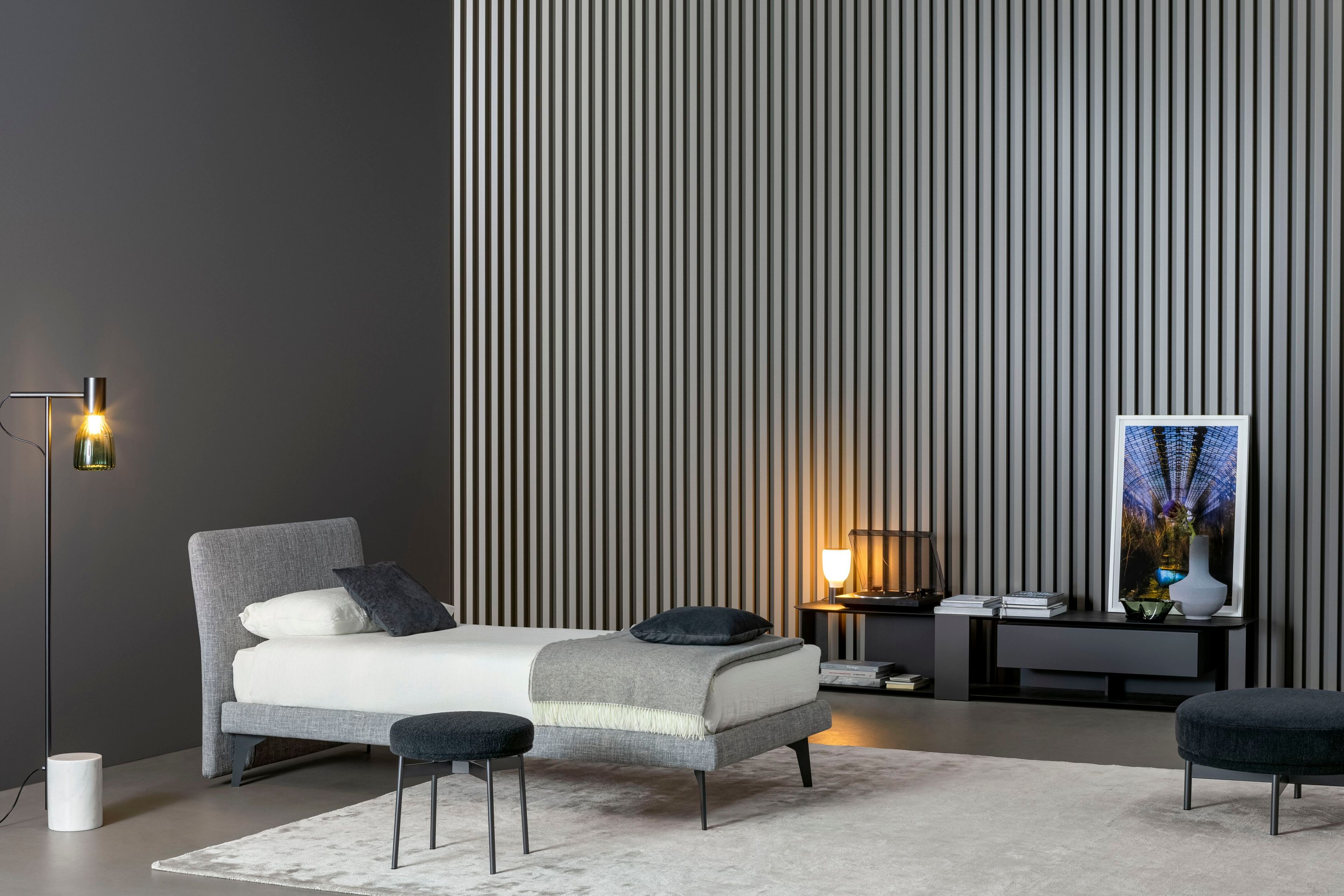 Кровать для хранения ткани с мягким изголовьем BONALDO TONIGHT ARCH-00147037 - Вид №11