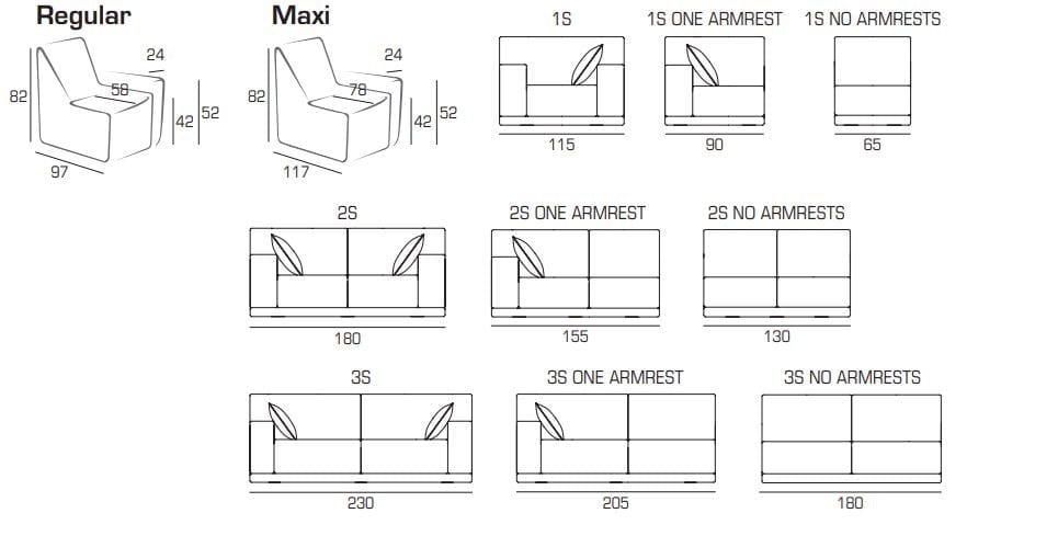 Модульный тканевый диван Domingo Salotti Дойл ARCH-00118814 - Вид №13