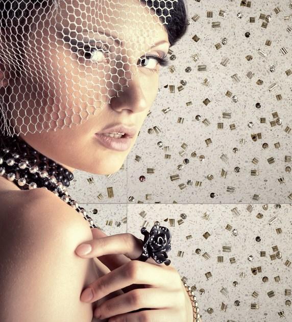 RAMA 1956 Напольная / настенная плитка из мрамора и стеклянной крошки sun-id-1353998 - Вид №6