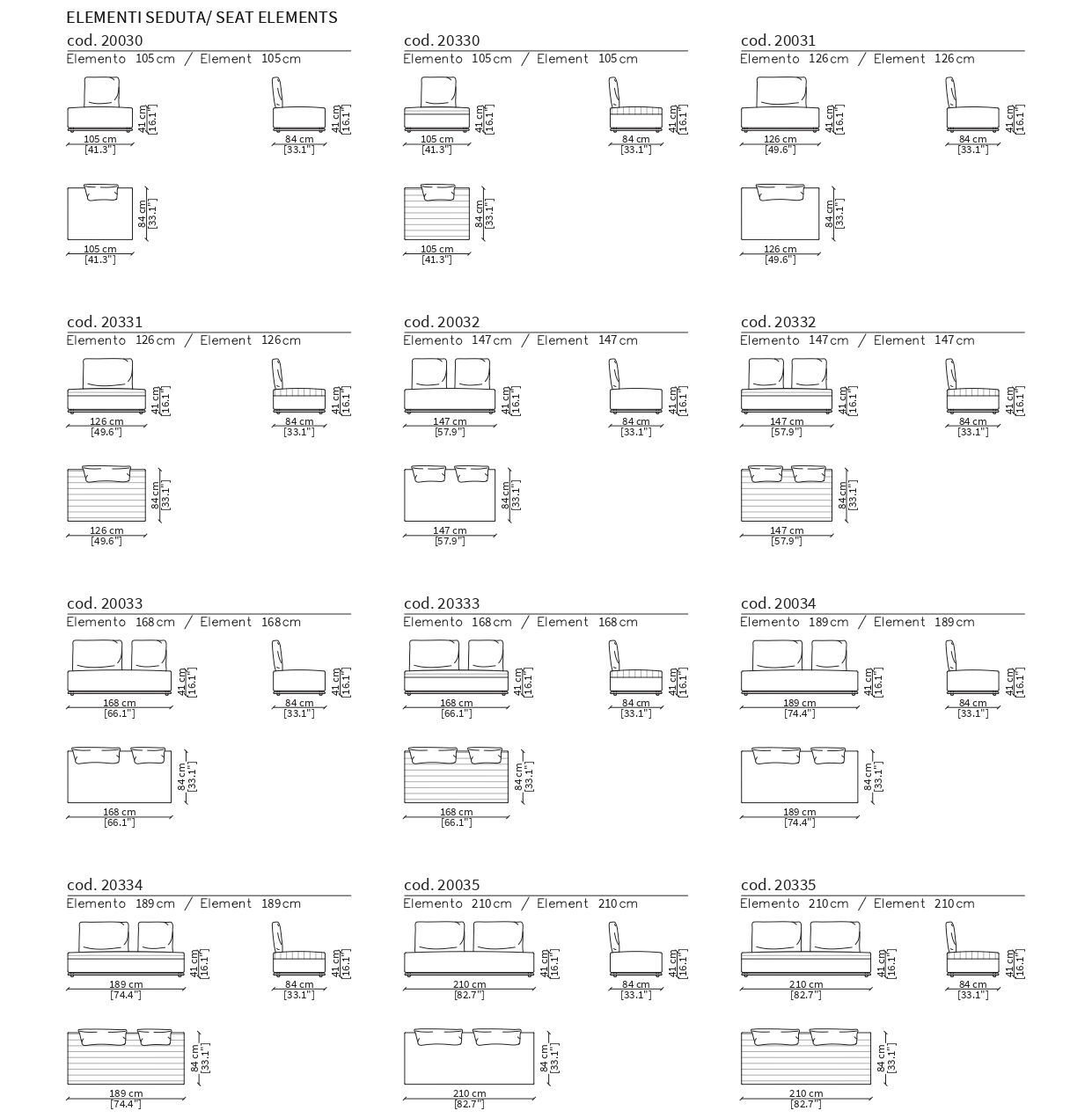 Модульный тканевый диван Frigerio Эдди ARCH-00072713 - Вид №14