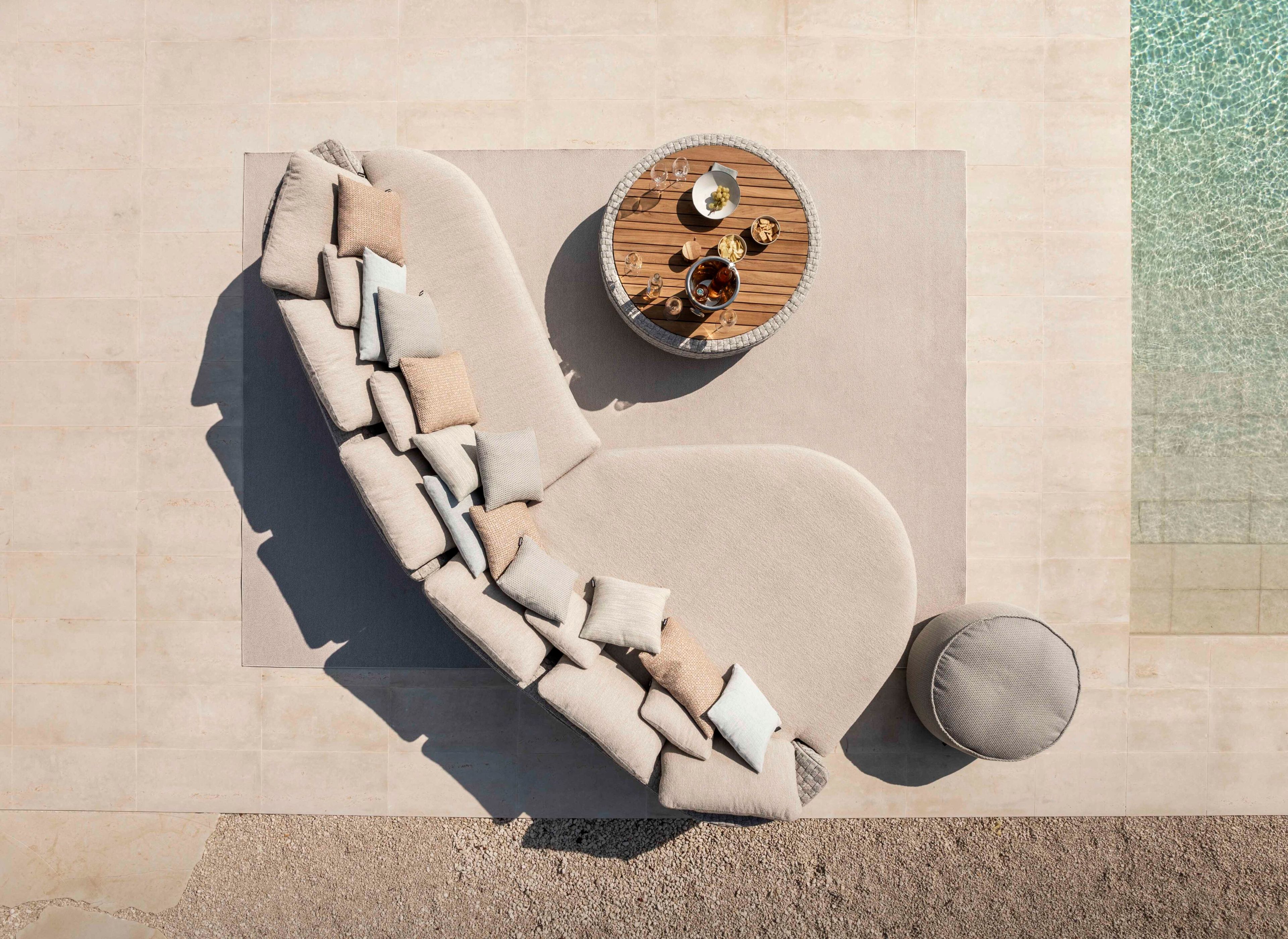 Веревочный модульный садовый диван Jardinico круглый ARCH-00103382 - Вид №4