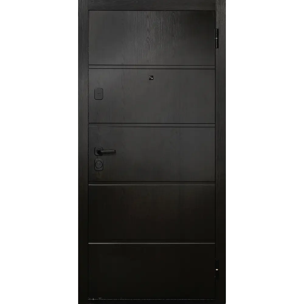Входная дверь металлическая 96x205 см правая белый/темный орех 89435527 STLM-2022073 Santreyd  - Вид №1