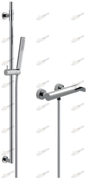 Rubinetteria Giulini Однорычажный смеситель для душа с выносным душем Deluxe - surf F5808wsdl