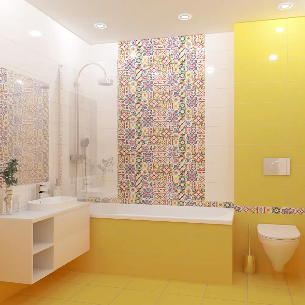Плитка напольная Azori Festa Ochra 33.3x33.3 см 1.33 м² цвет желтый 82702562 STLM-2081443 - Вид №4