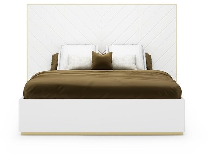 Paolo Castelli Двуспальная кровать из ткани с высоким изголовьем sun-id-1379140 - Вид №2