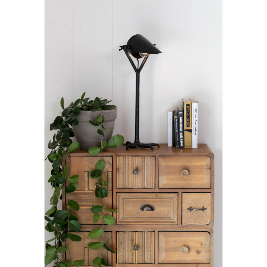 Лампа настольная Falcon, черная Dutchbone 5200063 - Вид №1