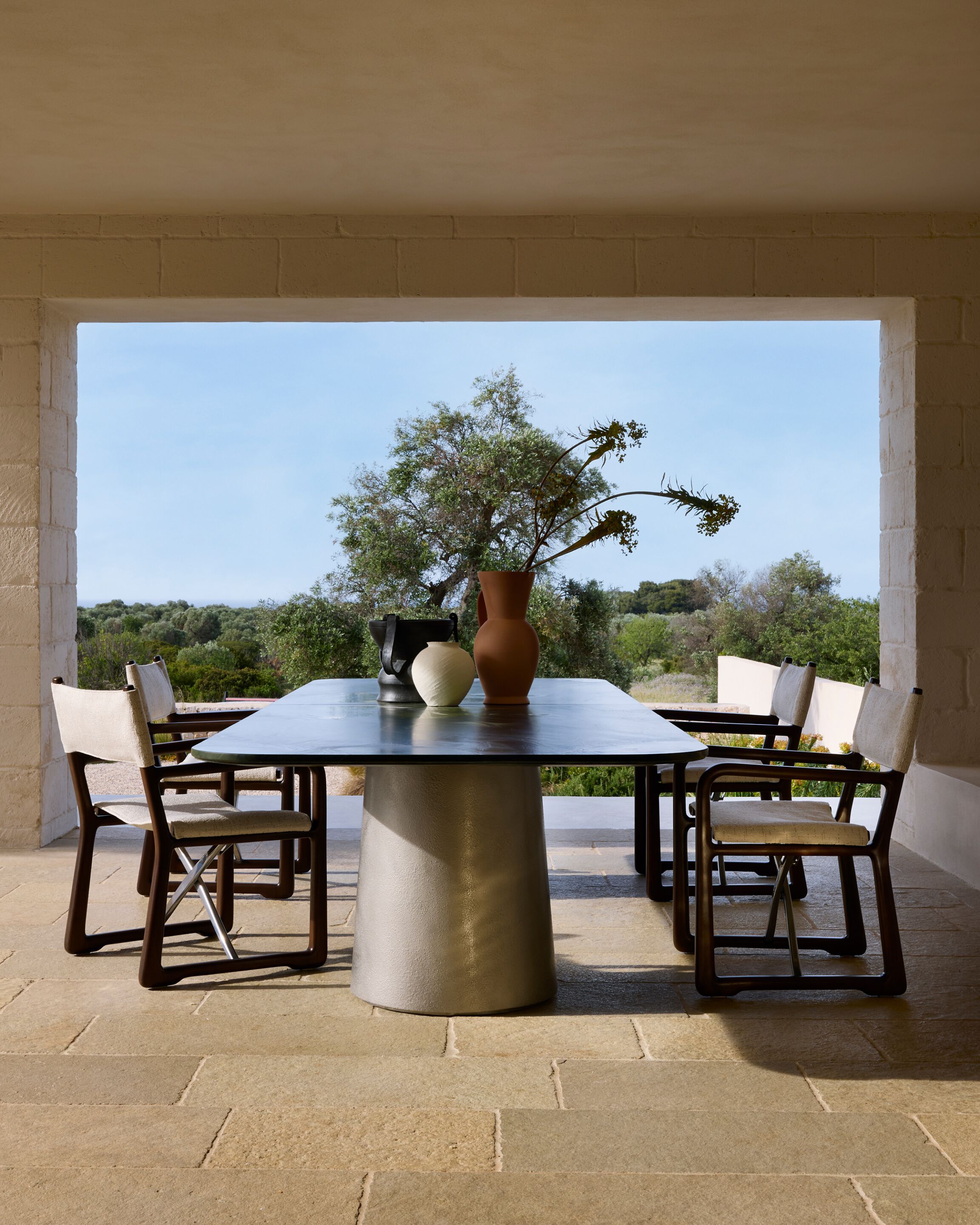 Прямоугольный мраморный стол Exteta Etna ARCH-00047152 - Вид №1