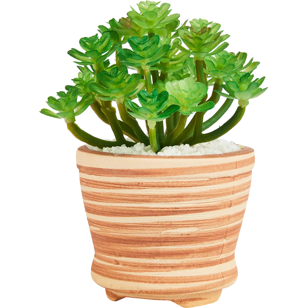 89005819 Искусственное растение Stripe 3 8x13 см полиэстер цвет разноцветный STLM-0817266 Santreyd  - Вид №2