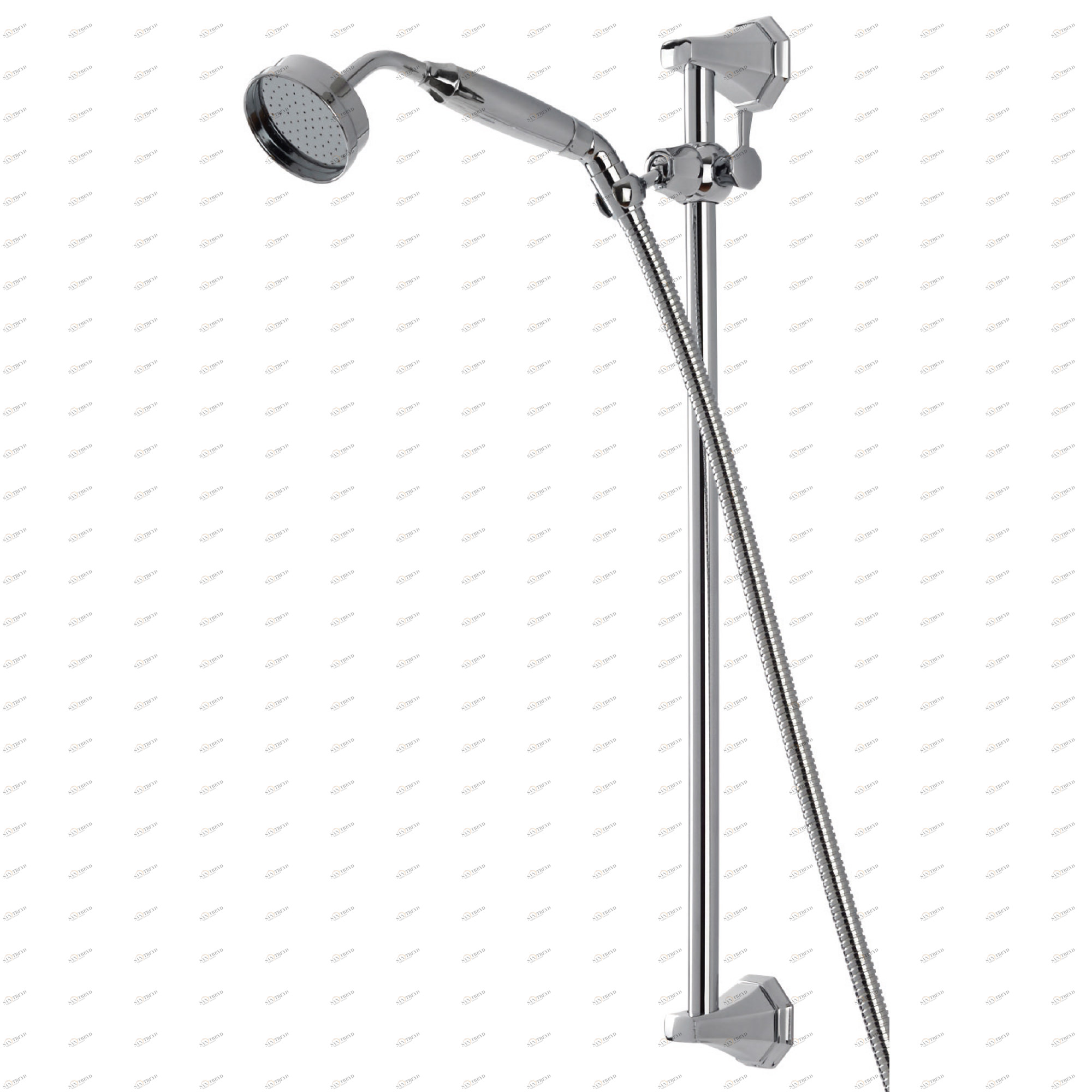 Traditional bathrooms Ручной душ ART DÉCO и стенка с регулируемым по высоте держателем Pr5185.nk 