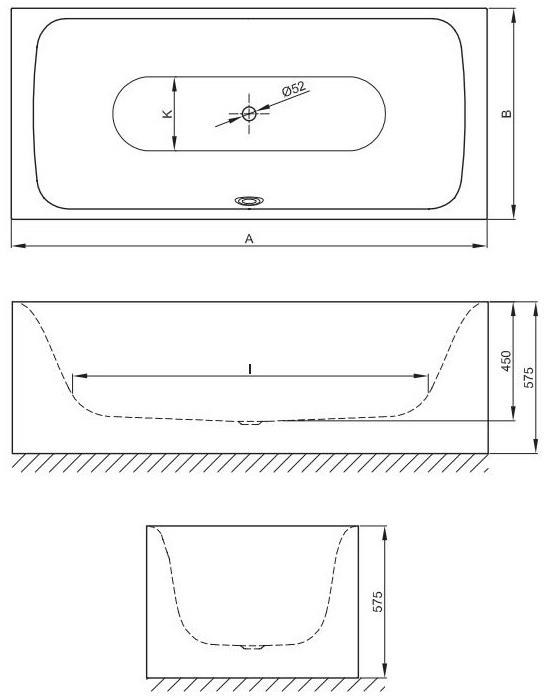 Bette Прямоугольная ванна из эмалированной стали Bettelux 3440cfxxs/3441cfxxs - Вид №6