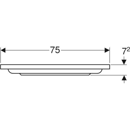 652250000 Прямоугольный душевой поддон Geberit Renova Geberit  - Вид №4