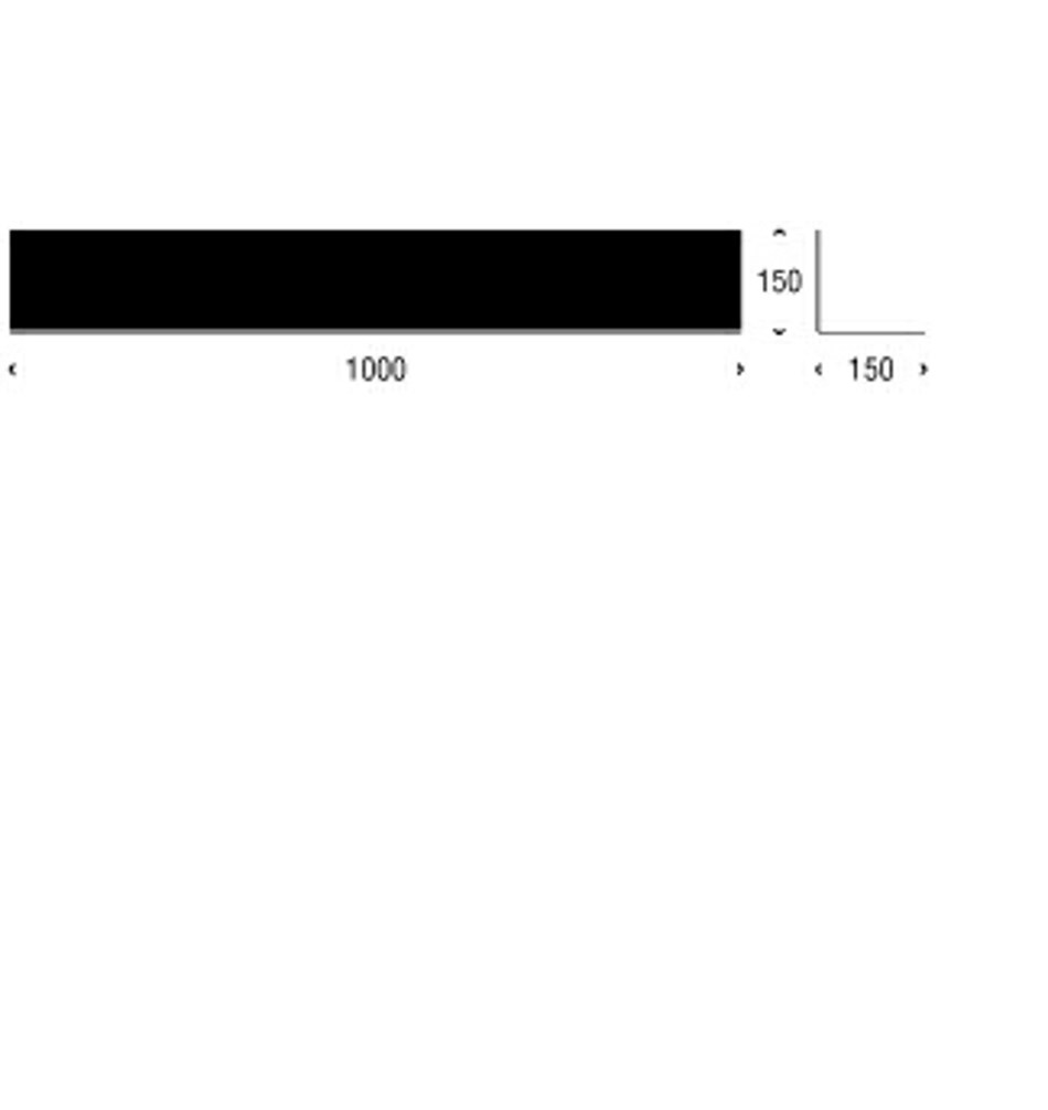 FROST Полка 4022 15x15x100cm » черная Алюминий Черный U4022-B  - Вид №3