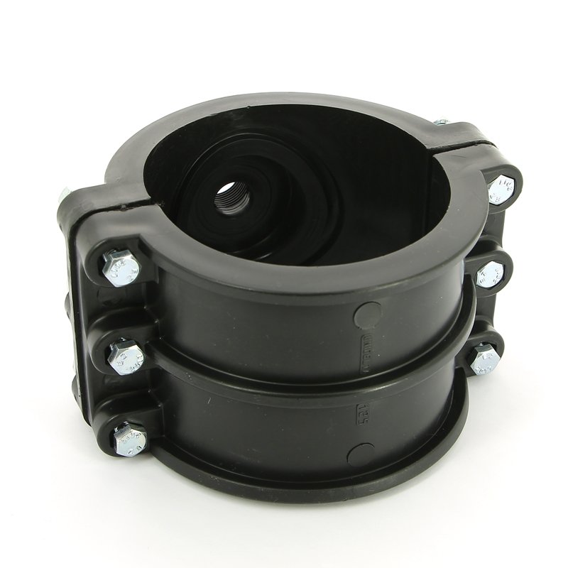 Врезка монтажная 125 x 3/4" ВР, 6 болтов, для труб ПНД UNIDELTA 1019125003 - Вид №2