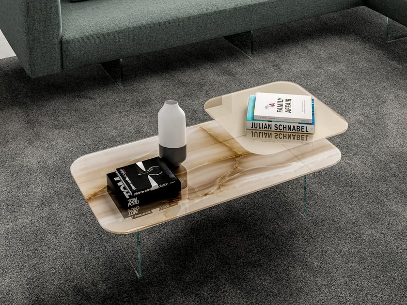 Стеклянный журнальный столик Lago BLENDIE 1416 ARCH-00093327