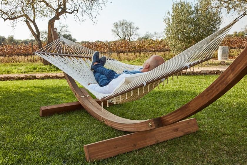 Unopiù Гамак из ламинированного дерева и хлопковой сетки  Amaca  - Вид №4