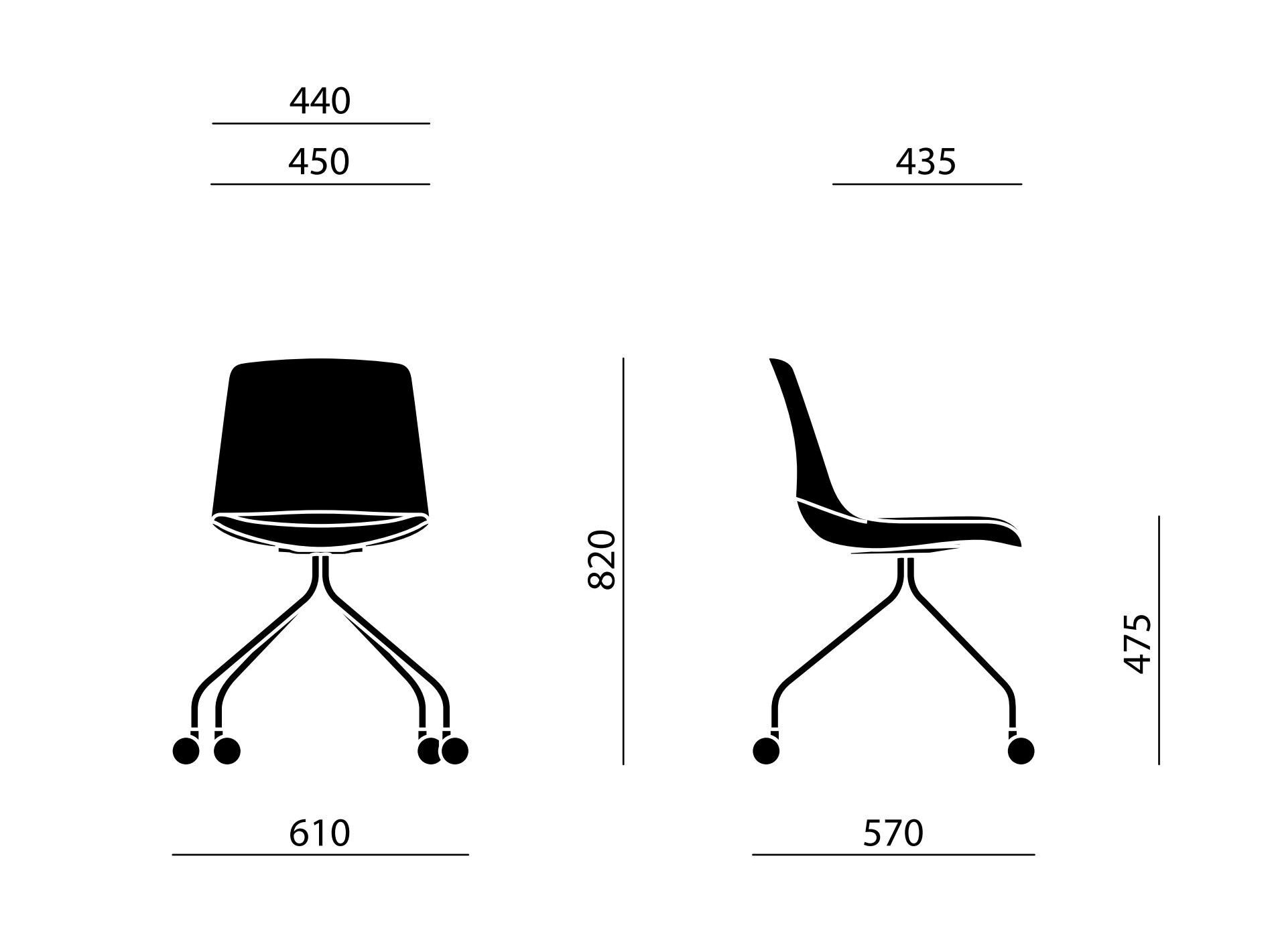 Стул для конференций с колесами Nahu Java Cover ARCH-00011339