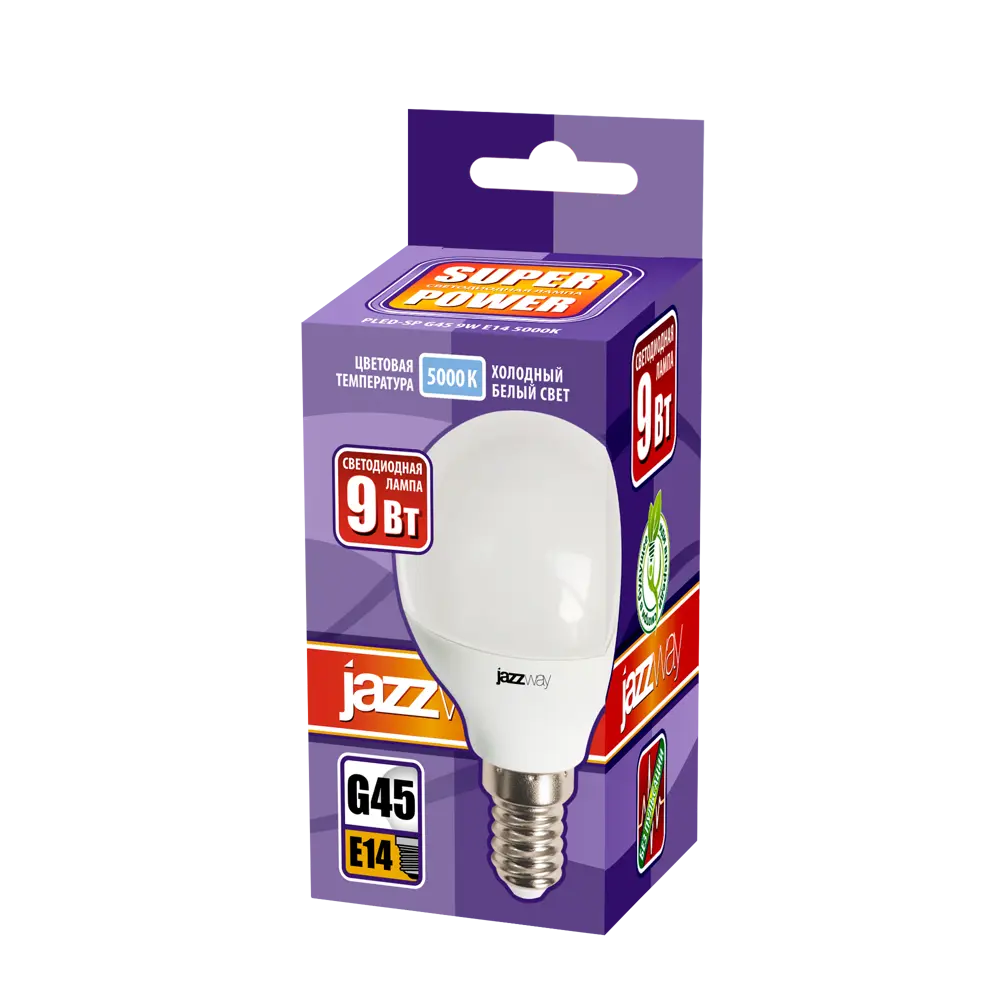 89363122 Лампочка светодиодная G45 9 Вт E14 5000 К нейтральный белый свет STLM-0920431 Santreyd  - Вид №2