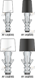 Дюбель AY 14 09 040 AY13 Tecfi 9 х 40 