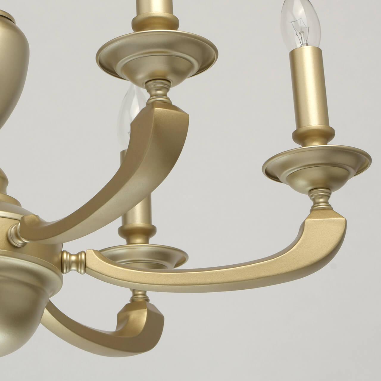 Подвесная люстра MW-Light Дэль Рей 4 700010806 MW-LIGHT ДИЗАЙНЕРСКИЕ, ДЭЛЬ РЕЙ 187442 Золотой  - Вид №3