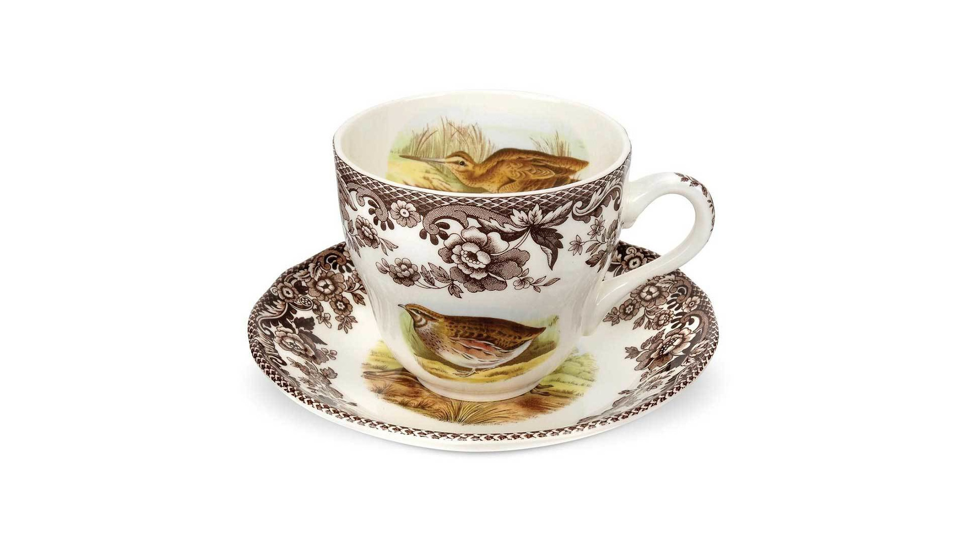 10649586 Spode Сервиз чайный Spode Английские охотничьи мотивы на 4 персоны 11 предметов Фаянс  - Вид №1