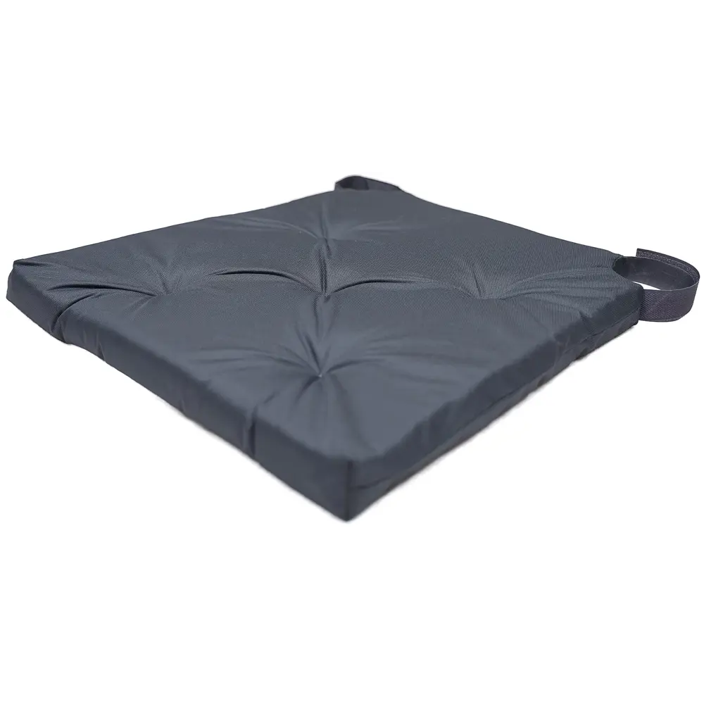 Подушка для стула Linen Way с липучками 40x40 см цвет серый STLM-2051571 - Вид №1