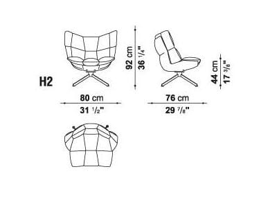 Садовое кресло в HiREK® B&B Italia Outdoor Husk ARCH-00029285 - Вид №6