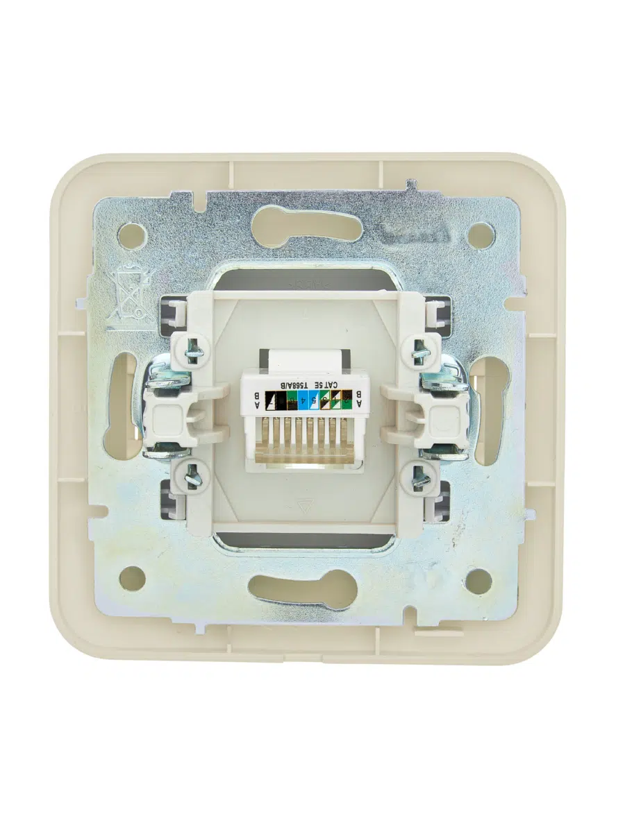 ASTI Розетка компьютерная крем LEZARD 7081-0303-139 - Вид №1