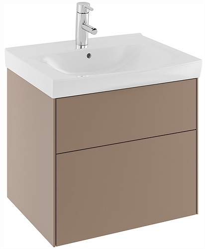 42558 IFO Sense тумба под умывальник, с двумя ящиками, W = 900 мм, W1 = 922 мм, темно-серый - Вид №6