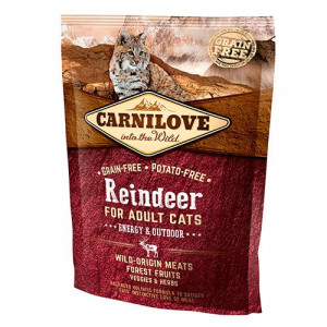 ПР0037844 Корм для кошек Carnilove Energy & Outdoor для активных кошек, северный олень сух. 2кг Brit