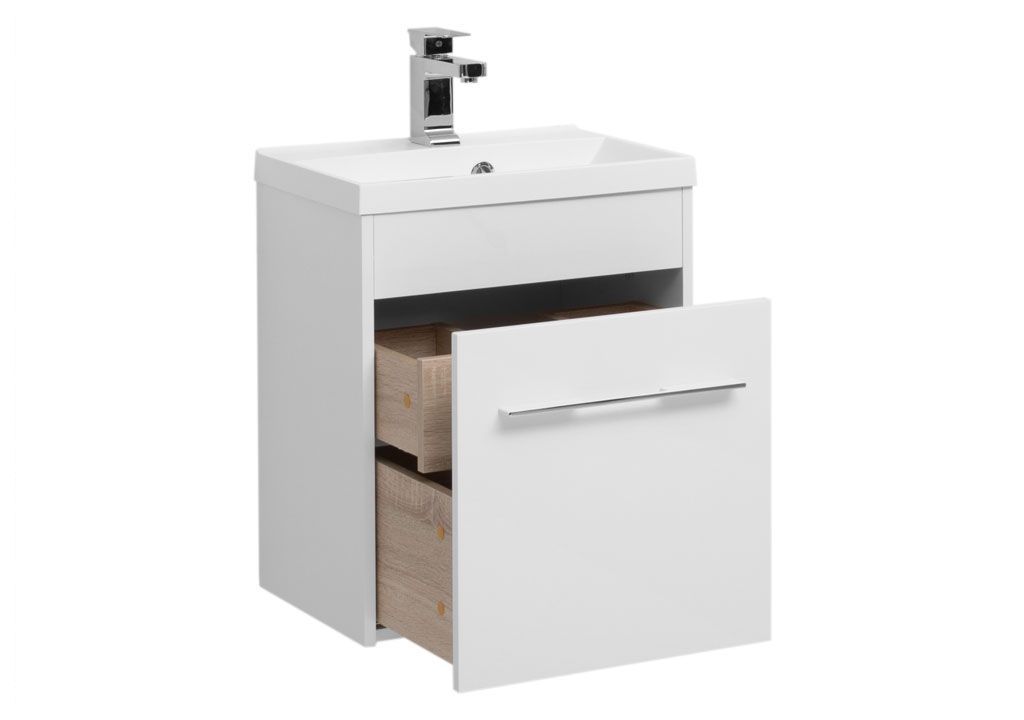 Тумба под раковину Aquanet Августа 50 белый sun-id-275312 - Вид №1