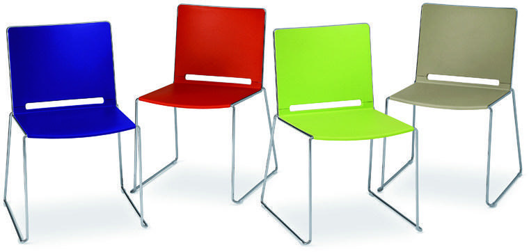 Diemmebi Стул из полипропилена, штабелируемый салазками Lafilò sun-id-1438696 - Вид №2