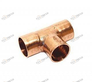 15130351535 SANHA 5130 тройник ВП, медь  35x15x35 мм 