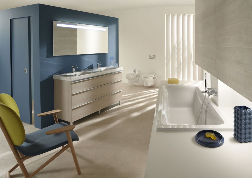 EB995-F90 Мебель для раковины-столешницы 120 см, 6 ящиков Jacobdelafon ODEON UP Santreyd - Вид №1