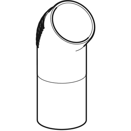 308.014.14.1 Отвод удлиненный Geberit Silent-db20 45° Geberit  - Вид №1