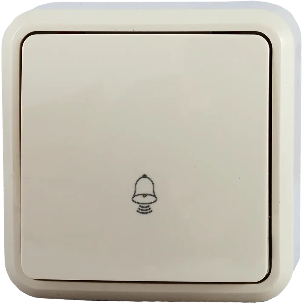 LEXMAN Кнопка дверного звонка проводная бежевая для дома и офиса 81930580 STLM-1101880