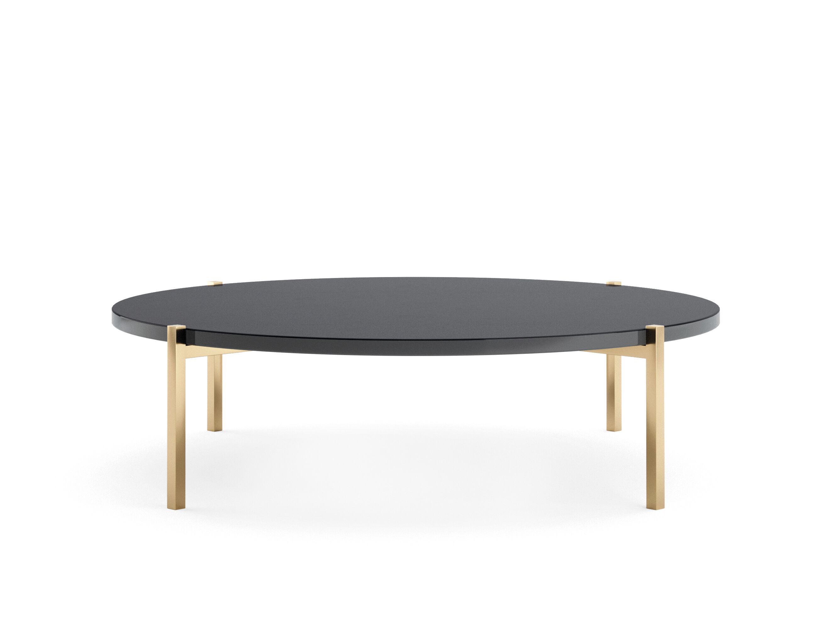 Круглый журнальный столик из нержавеющей стали и дерева PRADDY Miller ARCH-00051875