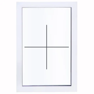 Окно пластиковое ПВХ Deceuninck глухое 900x600 мм (ВxШ) двуxкамерный стеклопакет белый/белый