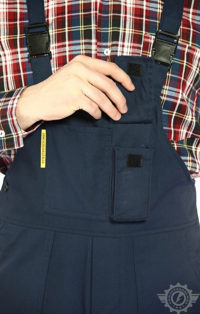 5022573 Полукомбинезон "Эксперт-2" темно-синий  Летняя спецодежда  размер 40-42/158-164  - Вид №8