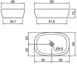 Sensoc Накладная раковина на столешницу  овальная Antoniolupi  - Вид №9