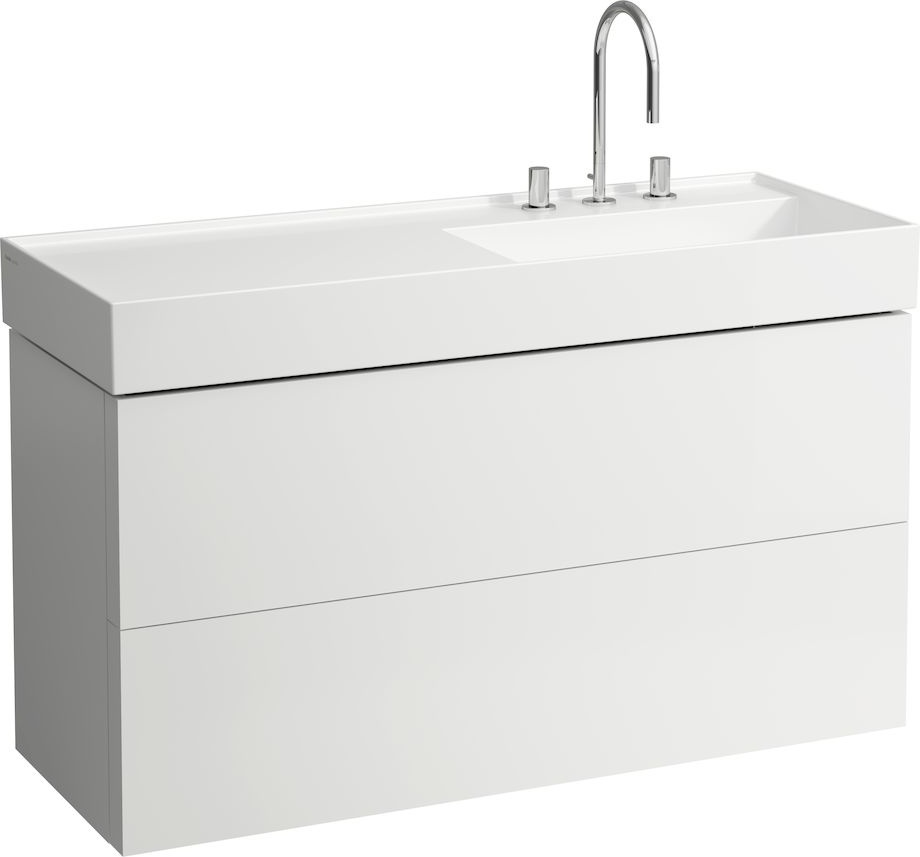 H8133330001121 Раковина, полочка слева, со специальным скрытым сливом LAUFEN PRO - Вид №1