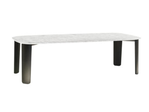 Мраморный прямоугольный обеденный стол