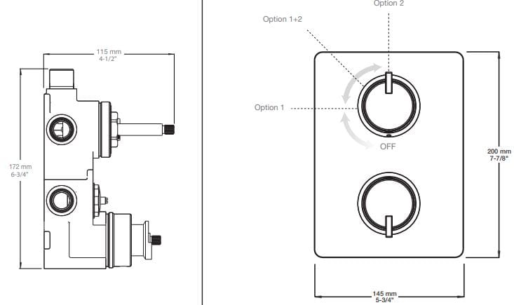 Термостатический набор для душа с душем BARIL PRO-4215-51 ARCH-00132002 - Вид №1