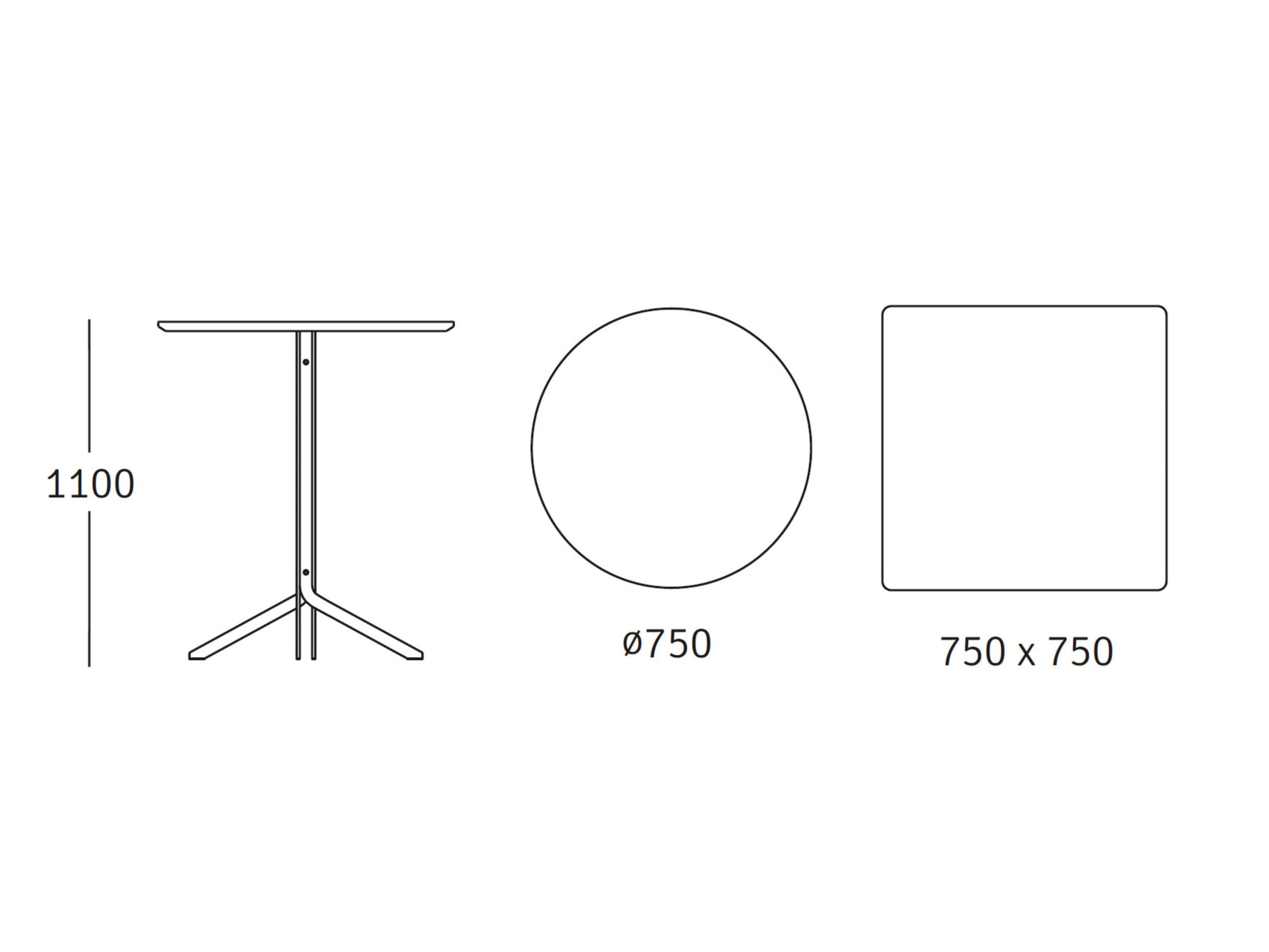 Высокий стол со спицами ROSSIN Tonic Metal ARCH-00054919 - Вид №2