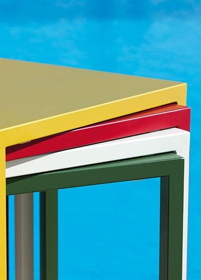 Прямоугольный металлический садовый стол штабелируемый Quatris Santreyd sun-id-1432098 - Вид №6