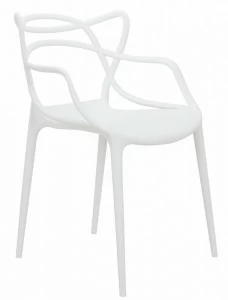 Стул кухонный со спинкой белый Masters BRADEX HOME  00-3973937 Белый