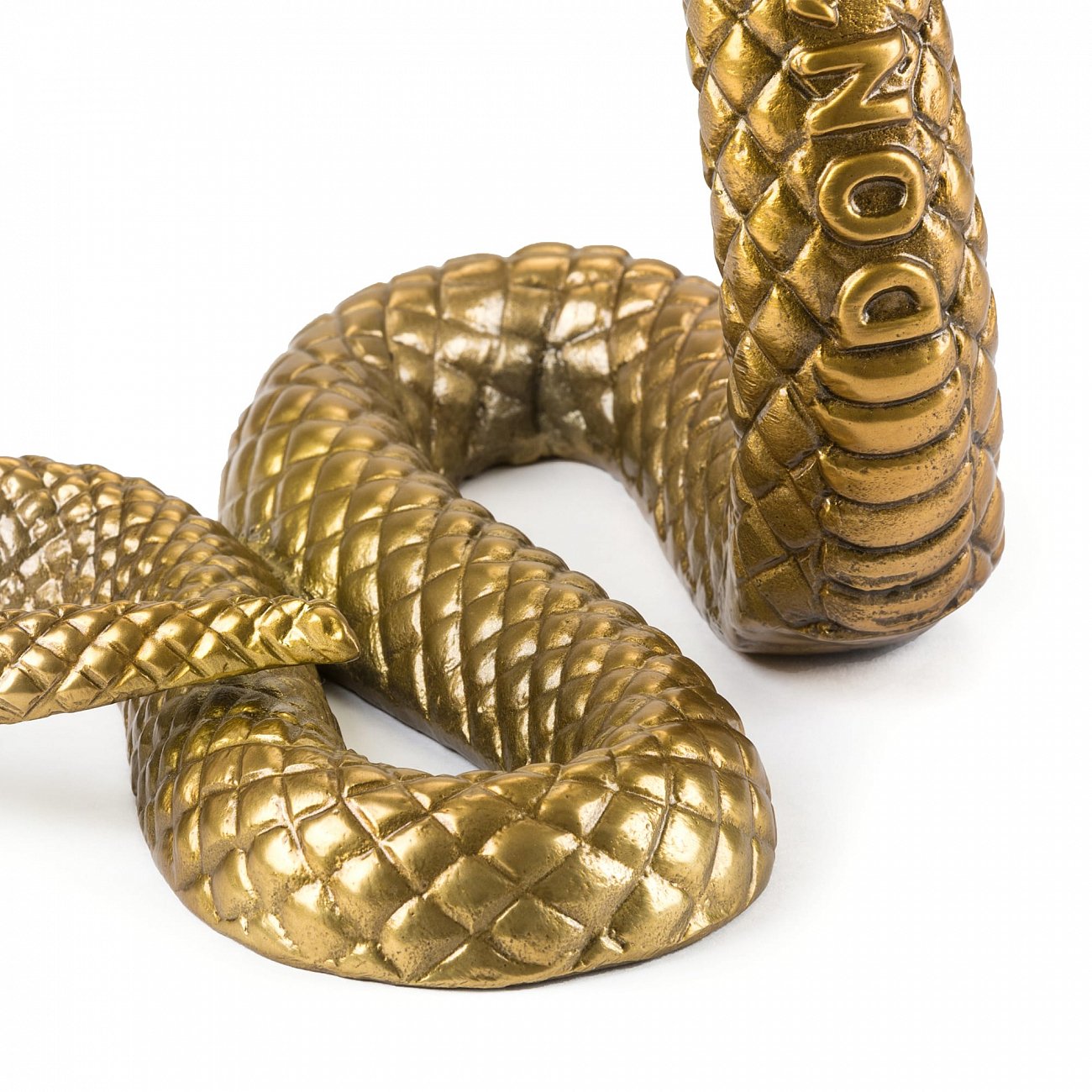 Статуэтка металлическая золотистая Wunderkrammer Snake SELETTI  00-3883224 Золото  - Вид №2