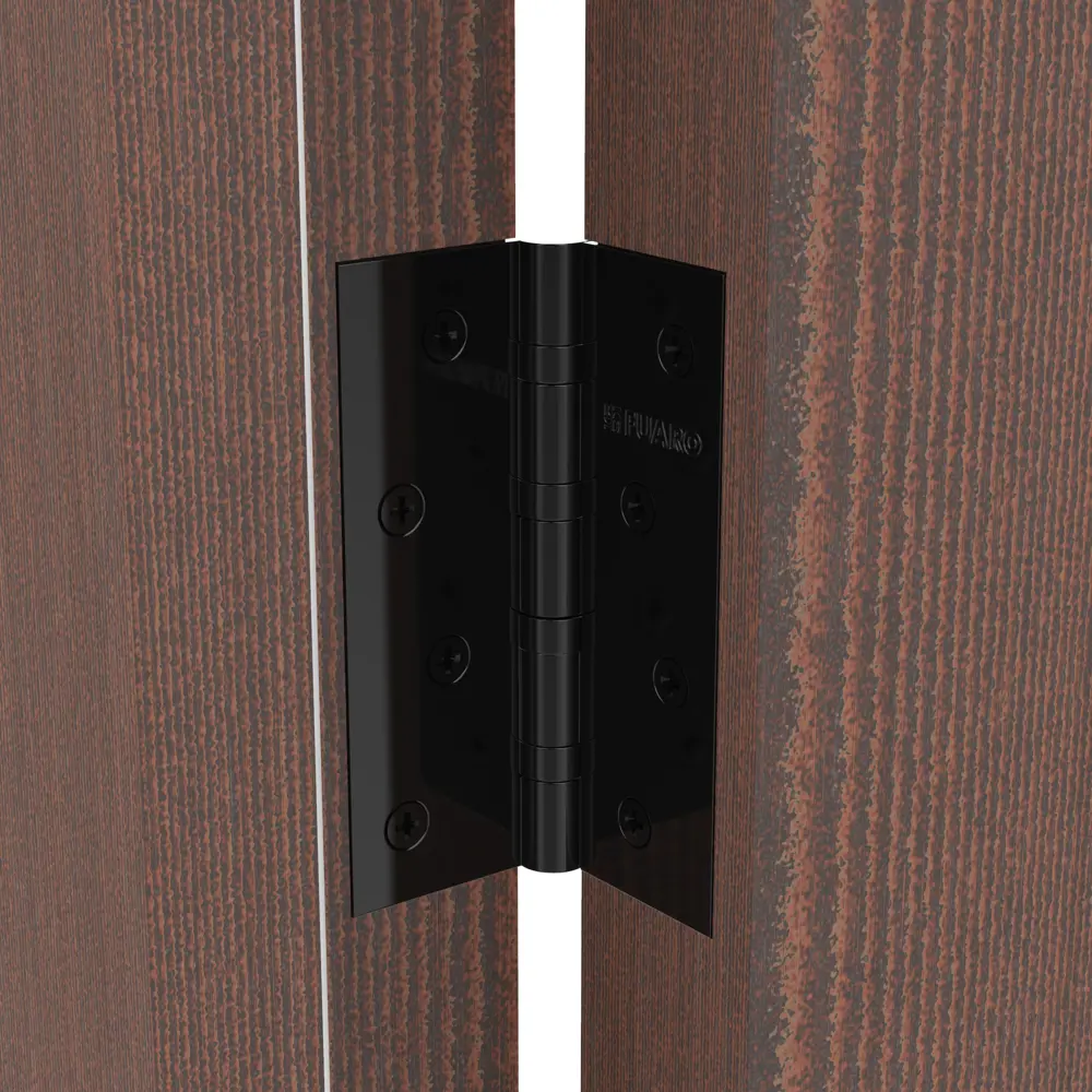 82105972 Петля универсальная U1004BB-BN/BL 100x75x2.5 мм сталь цвет глянцевый чёрный STLM-0019067 FUARO Home - Вид №4