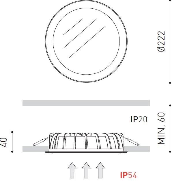 Arkoslight Встраиваемый светодиодный точечный светильник Mix sun-id-1351242 - Вид №12