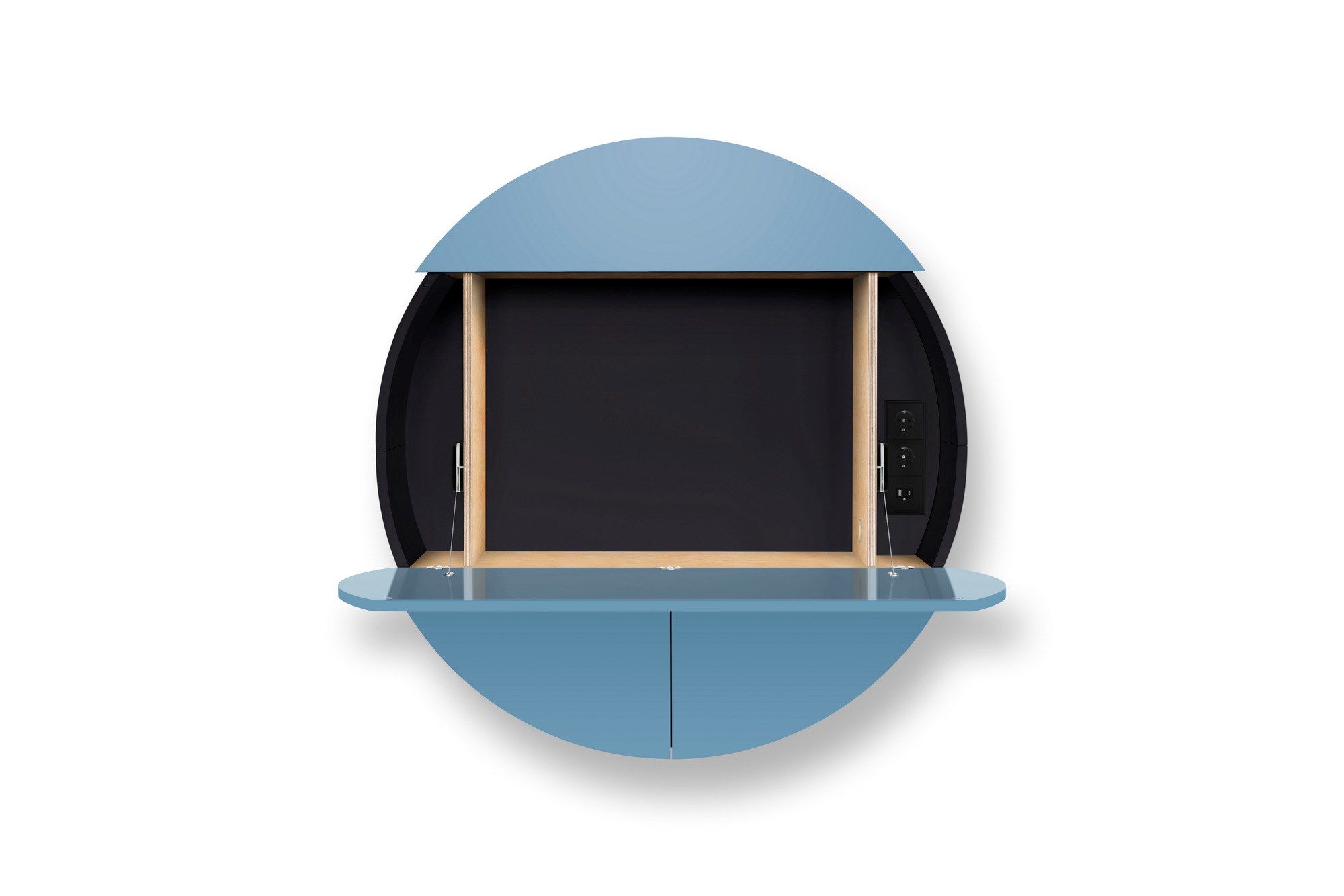 Деревянный подвесной письменный стол для ПК с откидными дверцами EMKO PILL EXTRA ARCH-00125892 - Вид №11